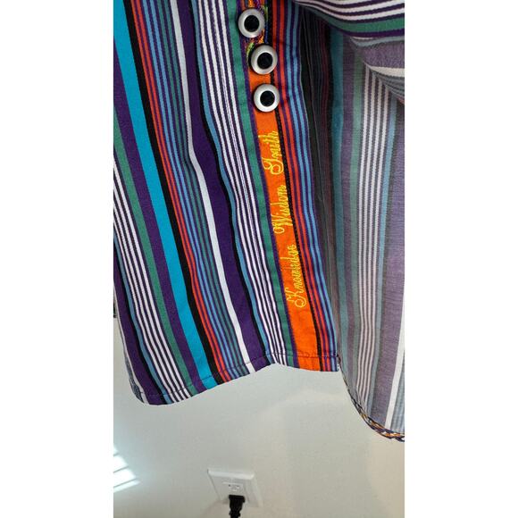 Robert Graham Multicolor Stripe Button-Down Shirt – Size XL - Picture 4 of 10